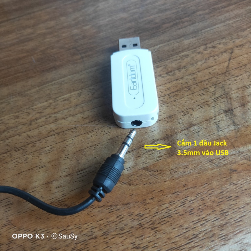 Thiết bị thu Bluetooth không dây USB 5.0 kết nối Điện thoại, PC, Laptop tới loa, âm thanh ô tô