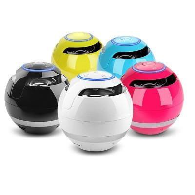 Loa Bluetooth 360 Di Động Hình Quả Cầu Tròn Hỗ Trợ Cắm Thẻ Nhớ Độc Đáo, có Led, âm thanh hay,