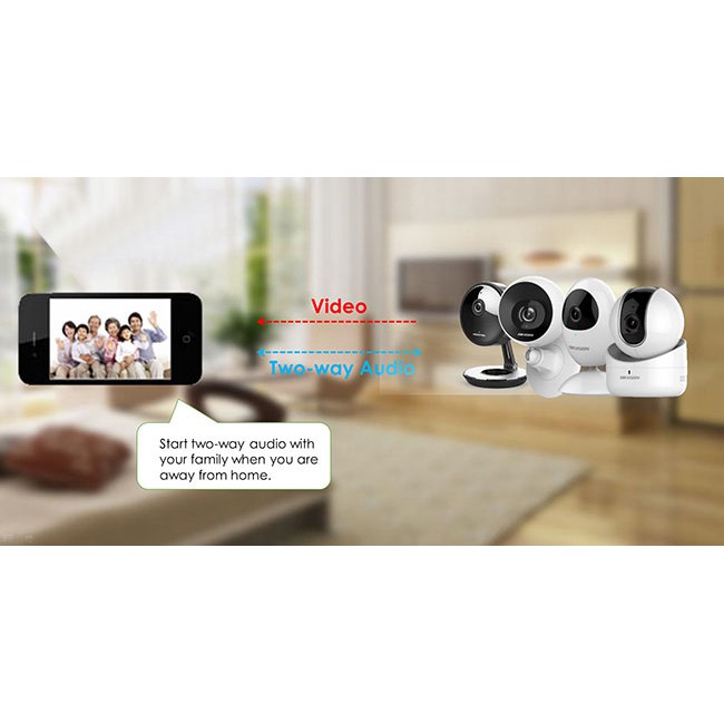 Camera IP Wifi HIKVISION DS-2CV2U01EFD-IW 1.0 Megapixel, F2.8mm, IR 10m, MicroSD, âm thanh 2 chiều