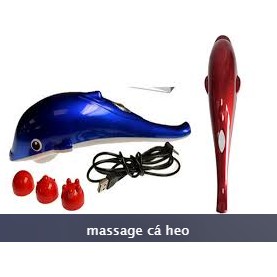 Máy massage cầm tay chuyên dụng 3 đầu hình cá heo