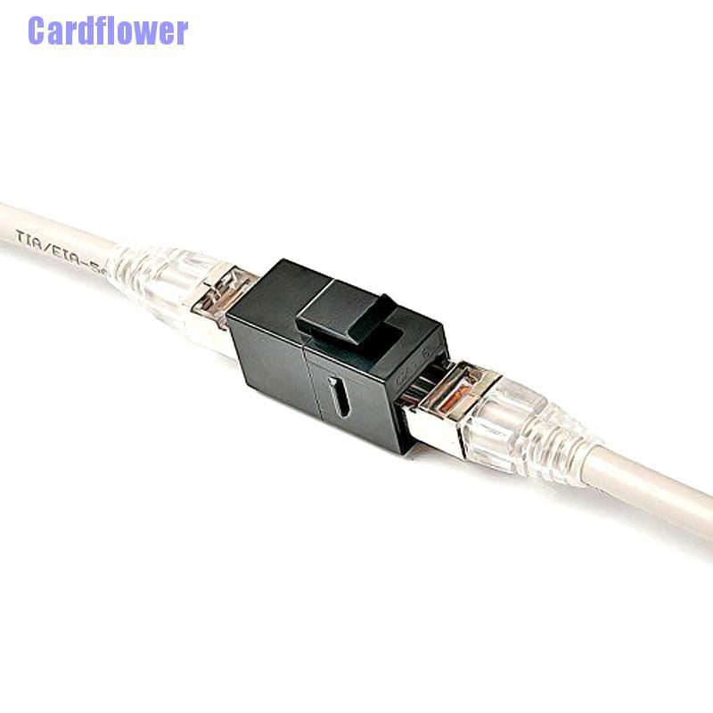 Cardflower  RJ45 Female to UTP Cat5e CAT6 keystone jack inline coupler connector adapter