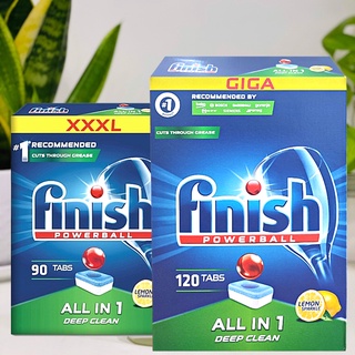 Viên rửa bát Finish All In One hương chanh (6 chức năng) - Nhập khẩu chính hãng