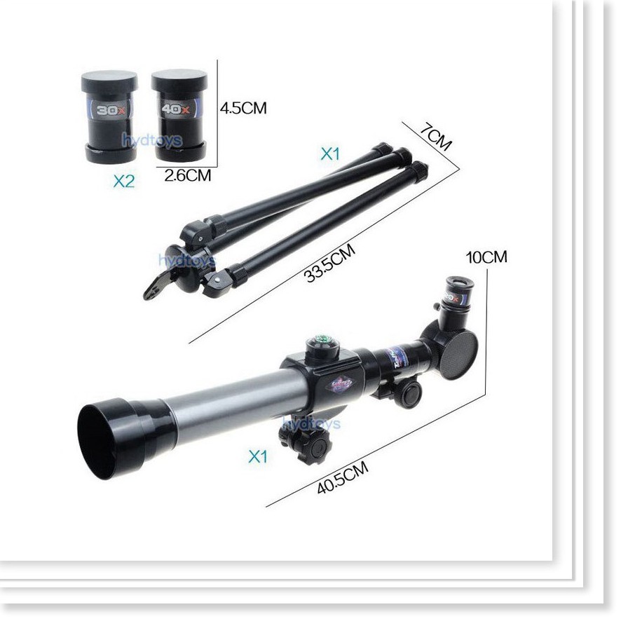 Ống nhòm thiên văn khúc xạ Telescope 40X kèm thị kính và la bàn