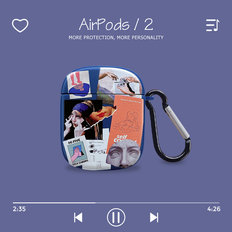 Vỏ Đựng Bảo Vệ Hộp Sạc Tai Nghe Airpods 1 / 2 Chống Sốc