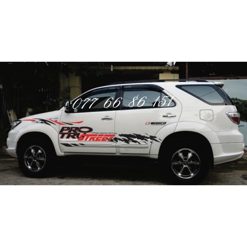 Tem Dán Sườn Xe Fortuner