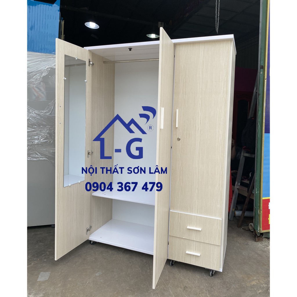 TỦ NHỰA TỦ QUẦN ÁO 3 CÁNH LỚN 1M7 VÂN GỖ SỒI ĐẸP GIÁ RẺ | BigBuy360 - bigbuy360.vn