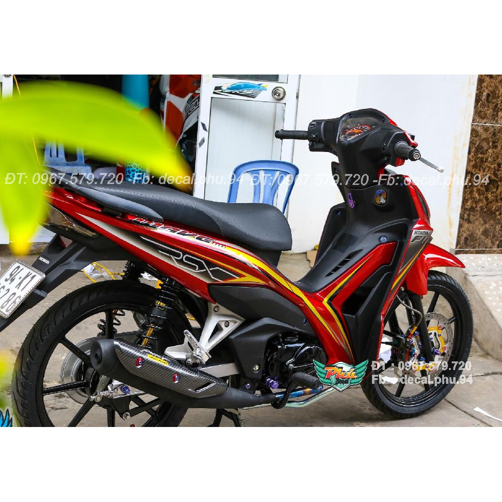 Tem Rời Wawe RSX  Fi đỏ đen (F)
