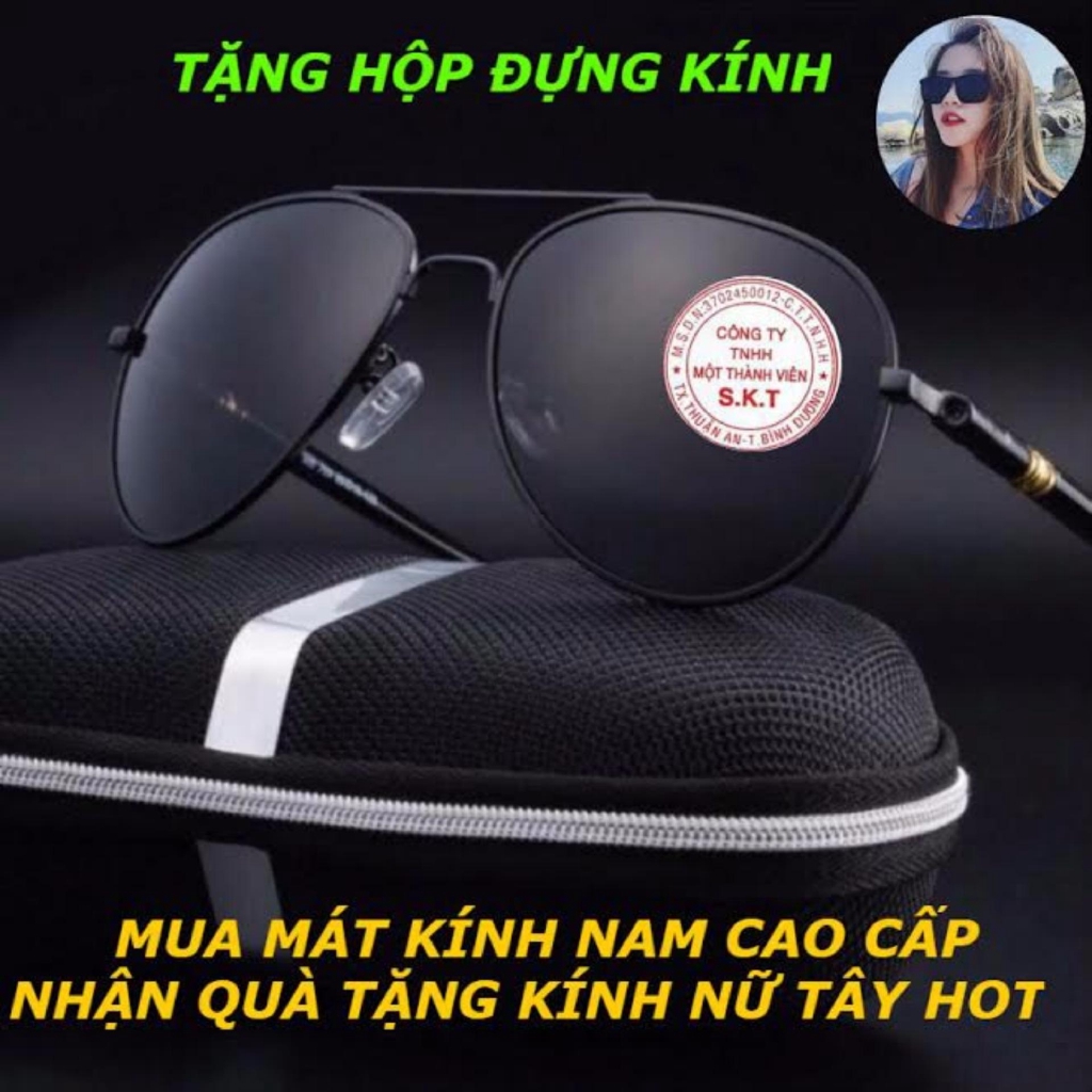 Kính mát nam cao cấp đẹp nhất + TẶNG KÍNH TÂY