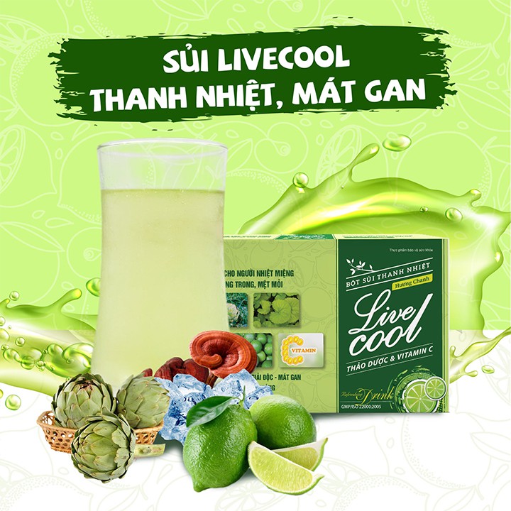 Bột Sủi Thanh Nhiệt Hương Live Cool / Livecool  - Gia Hân Pharmacy