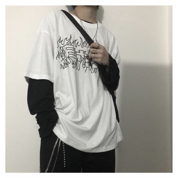 Áo Thun Tay Lỡ Nam Nữ Form Rộng Unisex Ulzzang Cá Tính