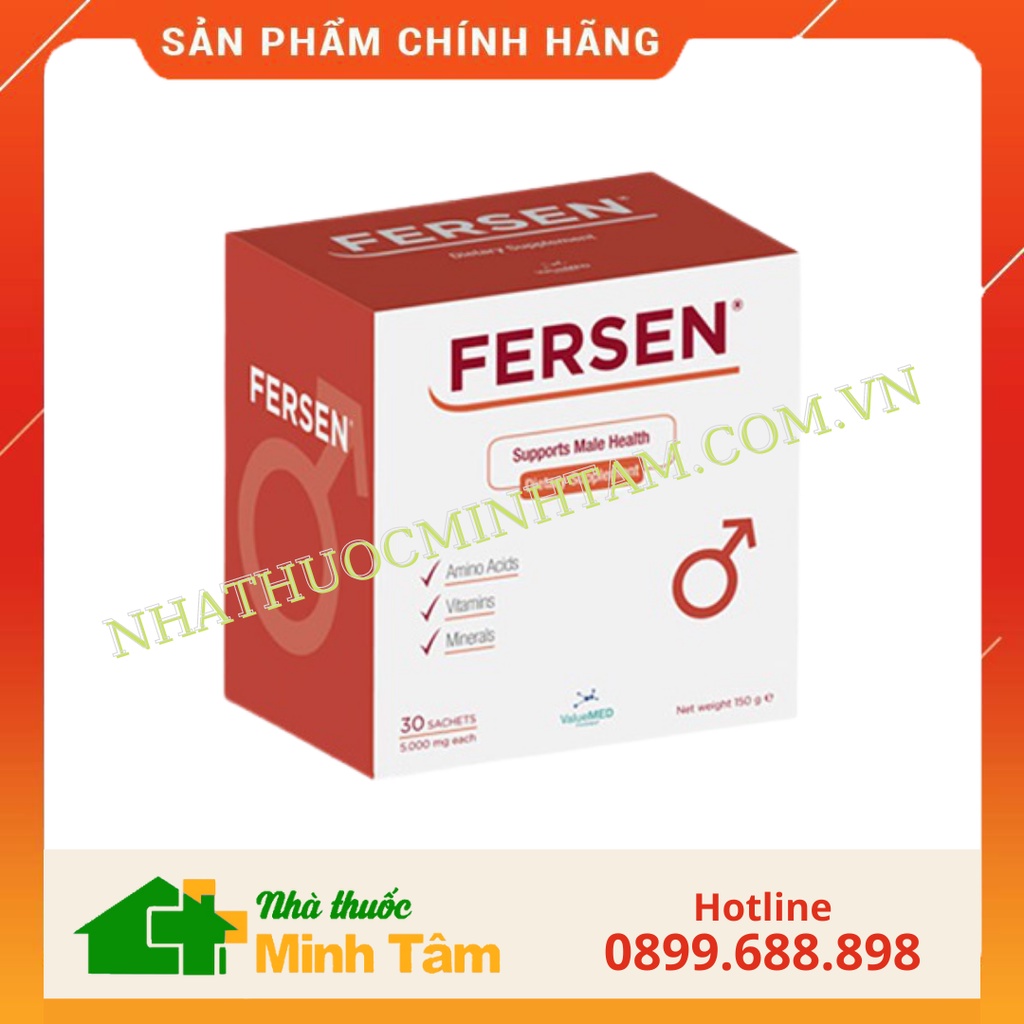 Bổ tinh trùng Fersen/ Fersen Plus  Tăng số lượng và chất lượng tinh trùng, tăng thụ thai