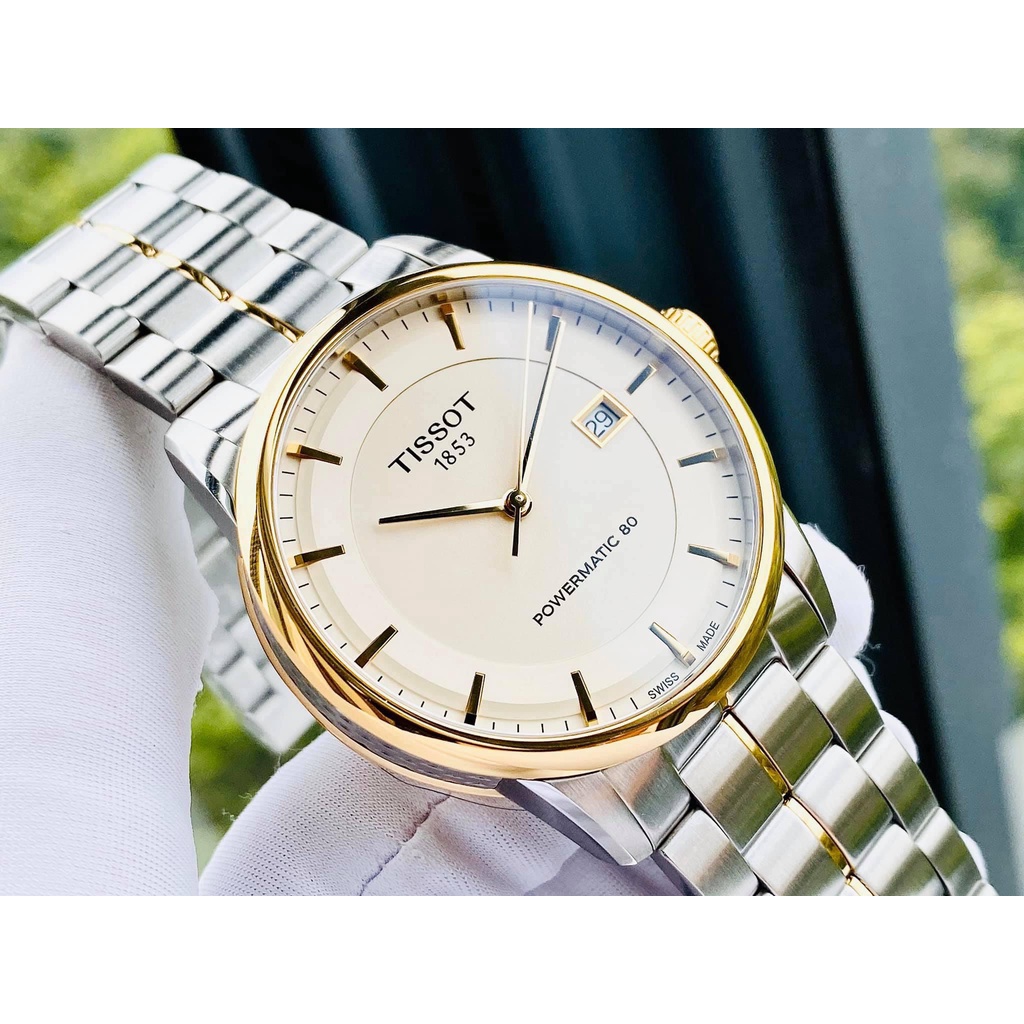Đồng hồ nam chính hãng Tissot Luxury Powermatic 80 Demi Gold T086.407.22.261.00 - Máy cơ tự động - Kính Sapphire