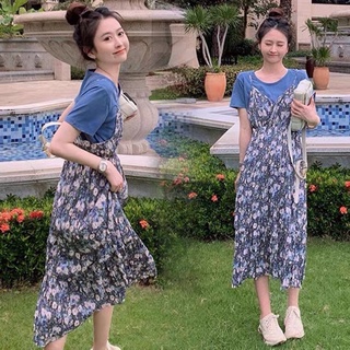 SET ÁO THUN KÈM ĐẦM YẾM HOA