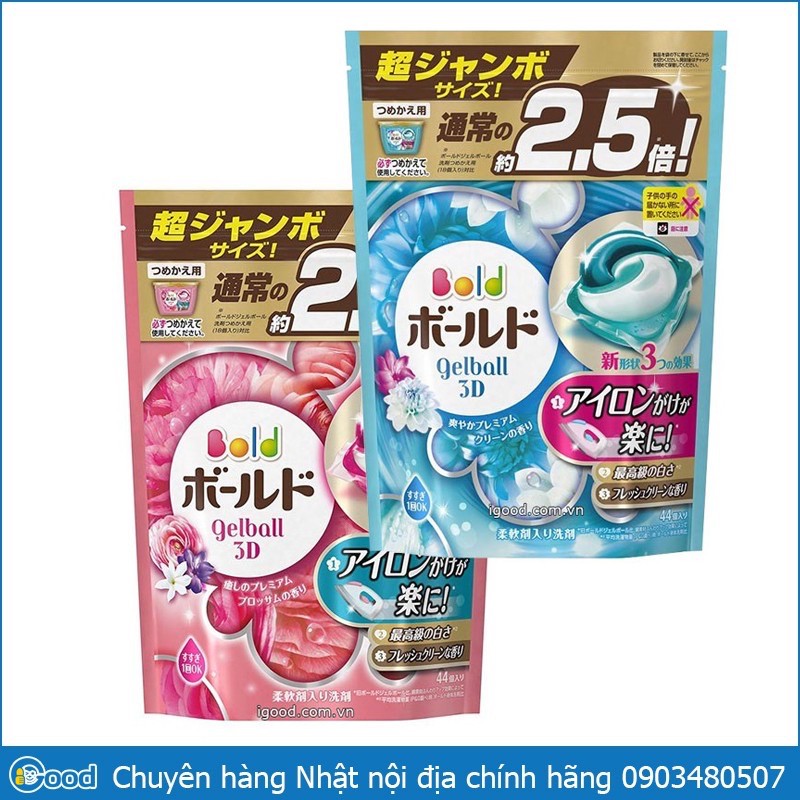 viên giặt gel nhat
