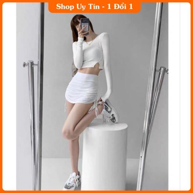 [GIÁ TỐT] CHÂN VÁY RÚT DÂY TRẮNG TINH KHÔI R2 -IB | BigBuy360 - bigbuy360.vn