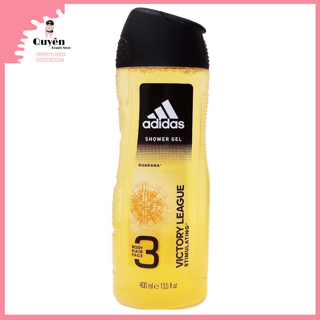 ADIDAS DẦU GỘI SỮA TẮM SỮA RỬA MẶT 3 IN 1 400ML