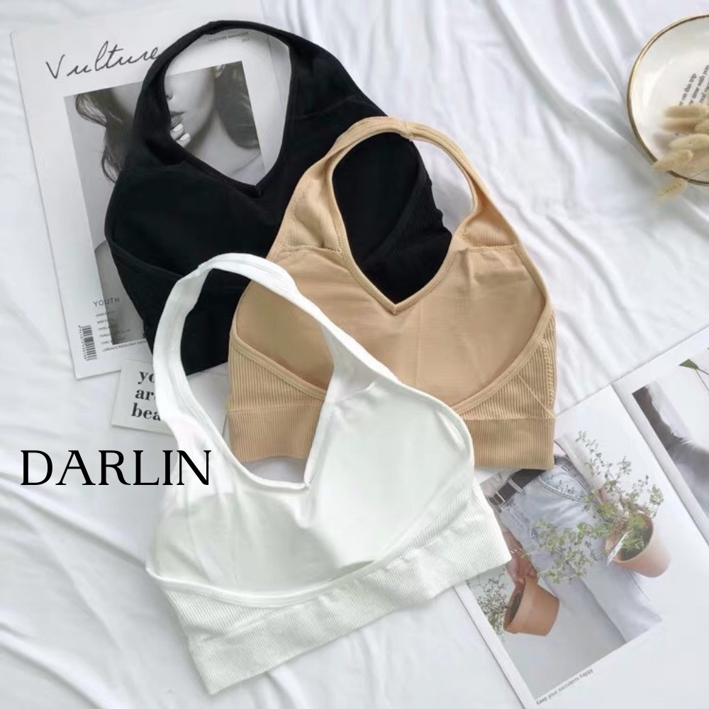 Áo Yếm Hở Lưng BONBIKINI Bra top Có Mút Đệm Thun Gân Sexy Nhảy Đi Biển Chơi Tập Gym Yoga