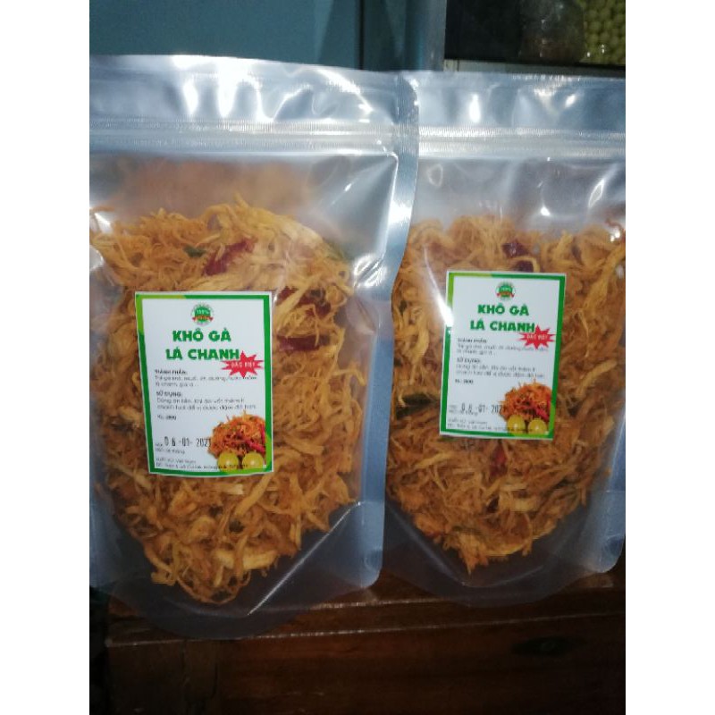 250g KHÔ GÀ LÁ CHANH NHÀ LÀM DAI NGON