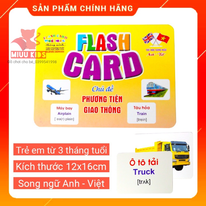 Thẻ Học Song Ngữ Chủ Đề Phương Tiện Giao Thông