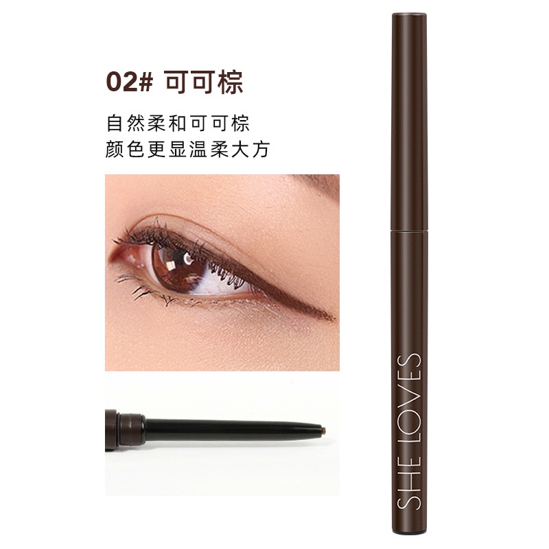 Bút Kẻ Mắt Dạng Gel Mềm Mại Chống Nước Lâu Phai 12 Màu Sắc Tùy Chọn