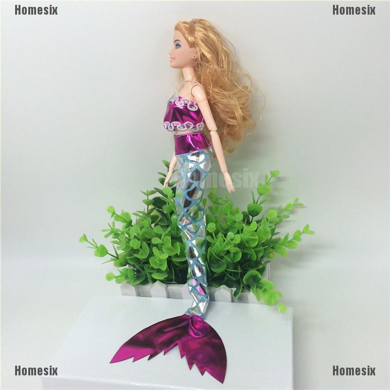 [HoMSI] 3Pcs Glittering Mermaid Doll Clothes Accessories Girls Gift Fit 30cm Barbie SUU