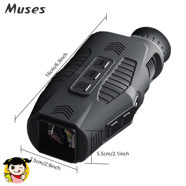 Ống Nhòm Hồng Ngoại R11 1080p Zoom 300m Tầm Nhìn Ban Đêm 5X Chất Lượng Cao