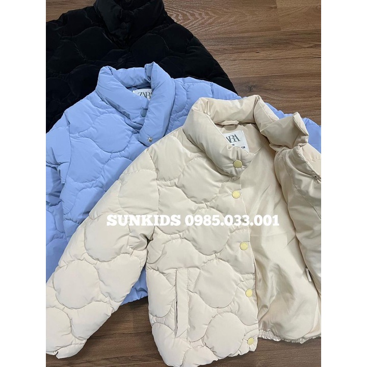 Áo khoác bomber bé gái trần trám ZR