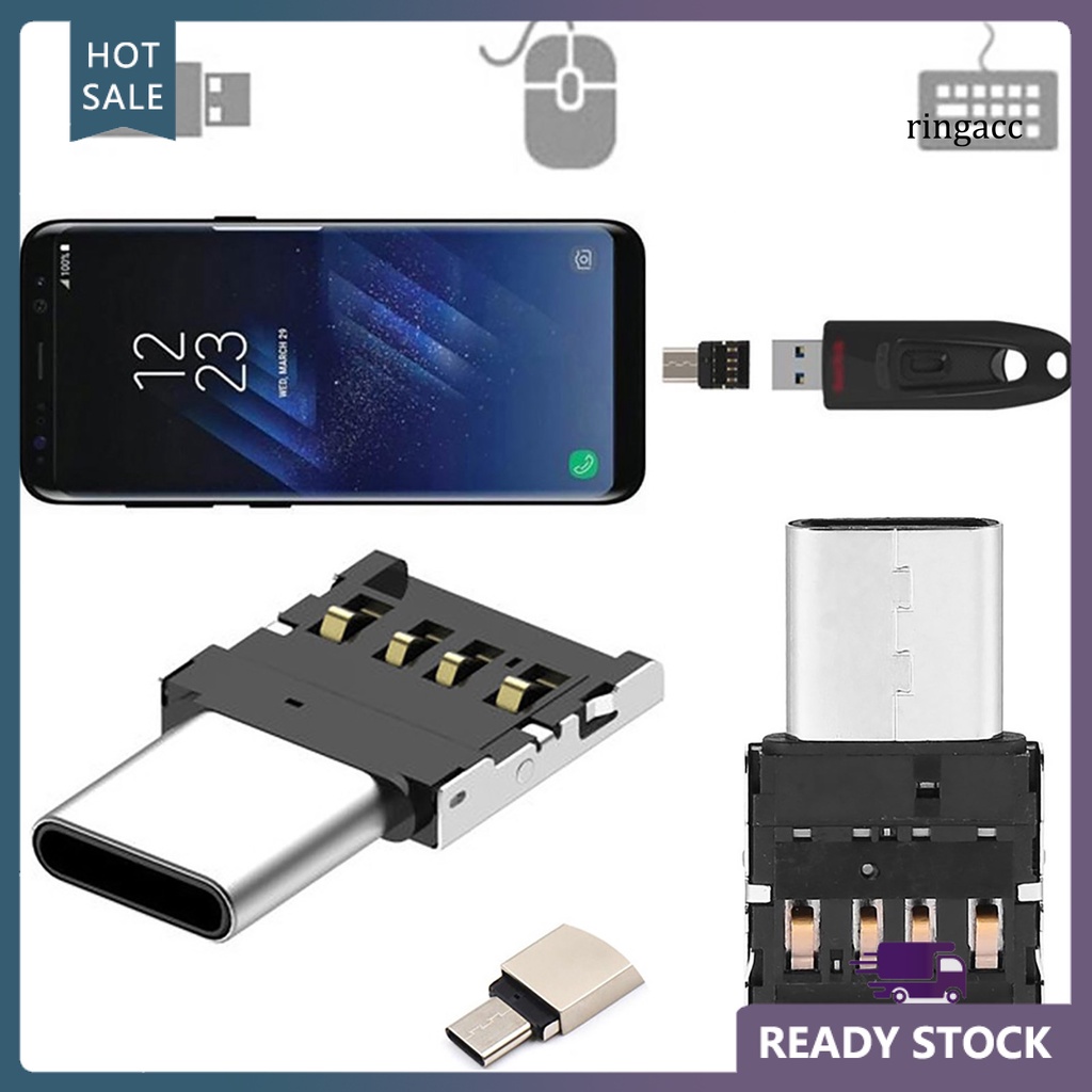 Đầu Chuyển Đổi Otg Loại C Sang Usb Cho Pc Laptop Điện Thoại Di Động