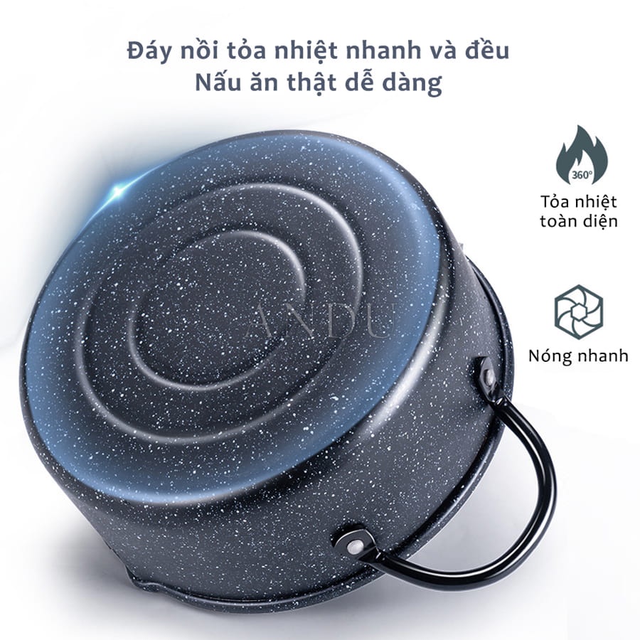 Nồi Chiên Ngập Dầu Xuất Nhật Size 20cm Kèm Khay Hứng Cao Cấp