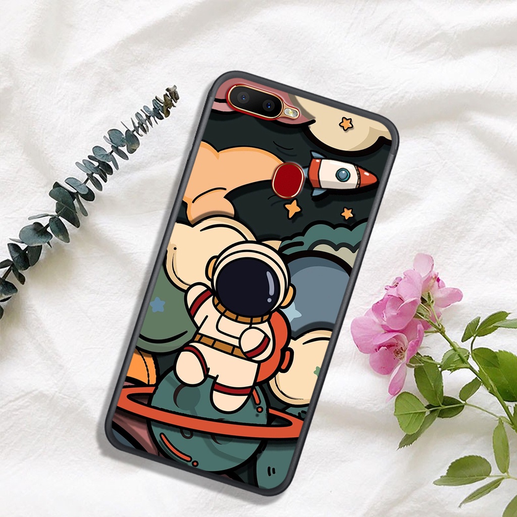 [ SIÊU HOT] ỐP LƯNG OPPO A5S/A7/A12/F9 , IN HÌNH ASTRONAUT TIỂU ĐỘI PHI-HÀNH-GIA, MÀU SẮC CỰC BẮT MẮT