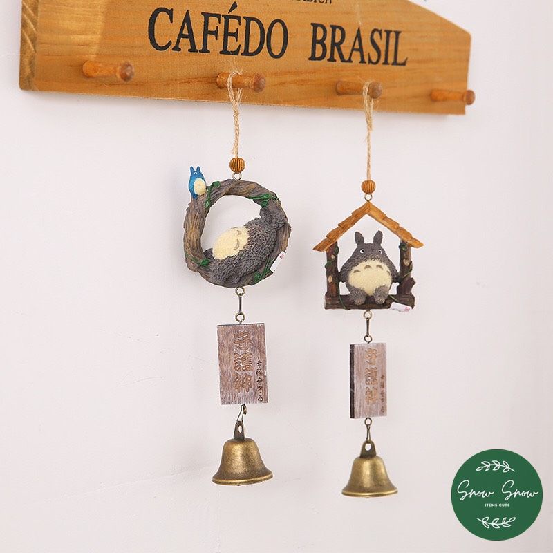 Chuông gió trang trí - Chuông gió decor hình Totoro đáng yêu treo cửa, làm quà tặng dễ thương
