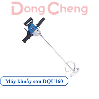 Máy khuấy sơn dongcheng dqu160 công suất 800w máy trộn, máy đánh sơn tay cầm tiện lợi