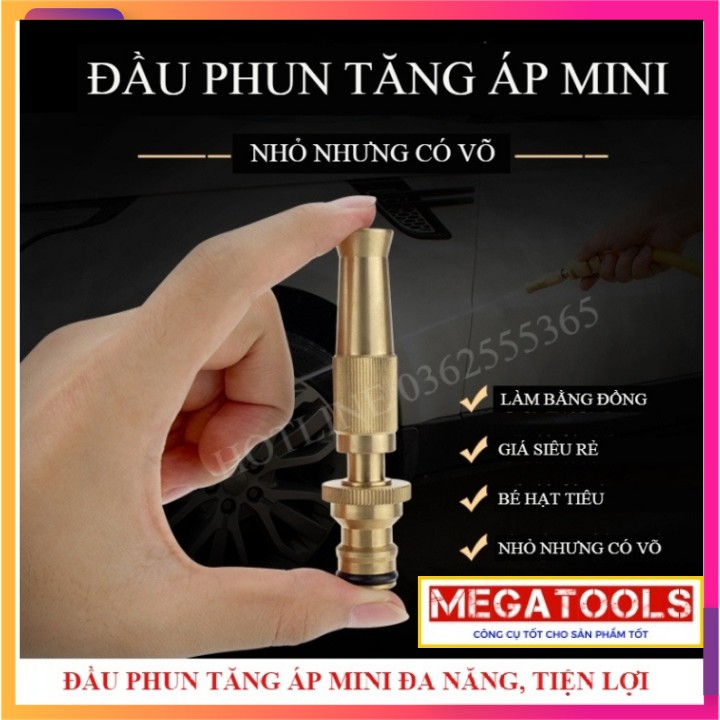 Vòi Xịt Nước Tăng Áp Suất Nước ( Tặng Đai Siết )