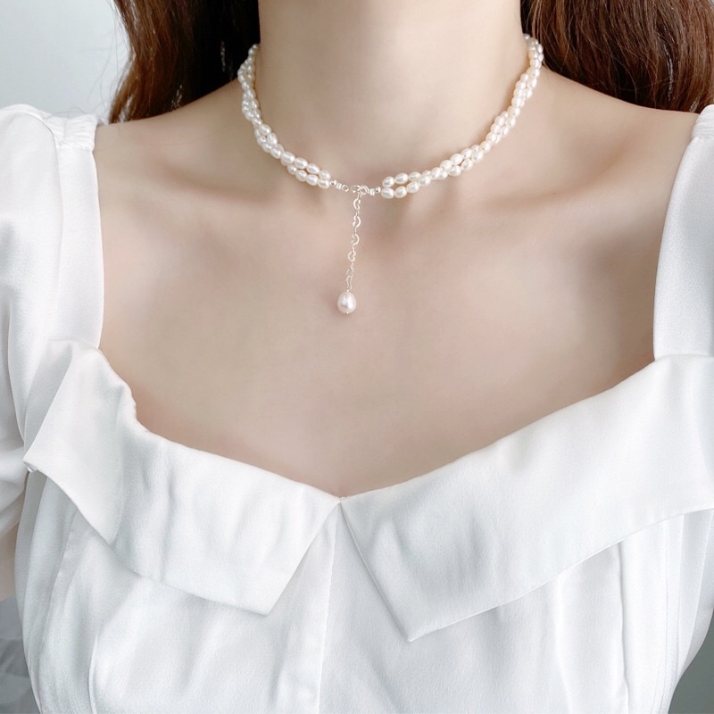 Vòng cổ đan xoắn 4ly khóa bạc