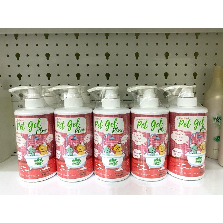 Sữa tắm Pet Gel Plus giảm ve rận bọ chét cho chó mèo