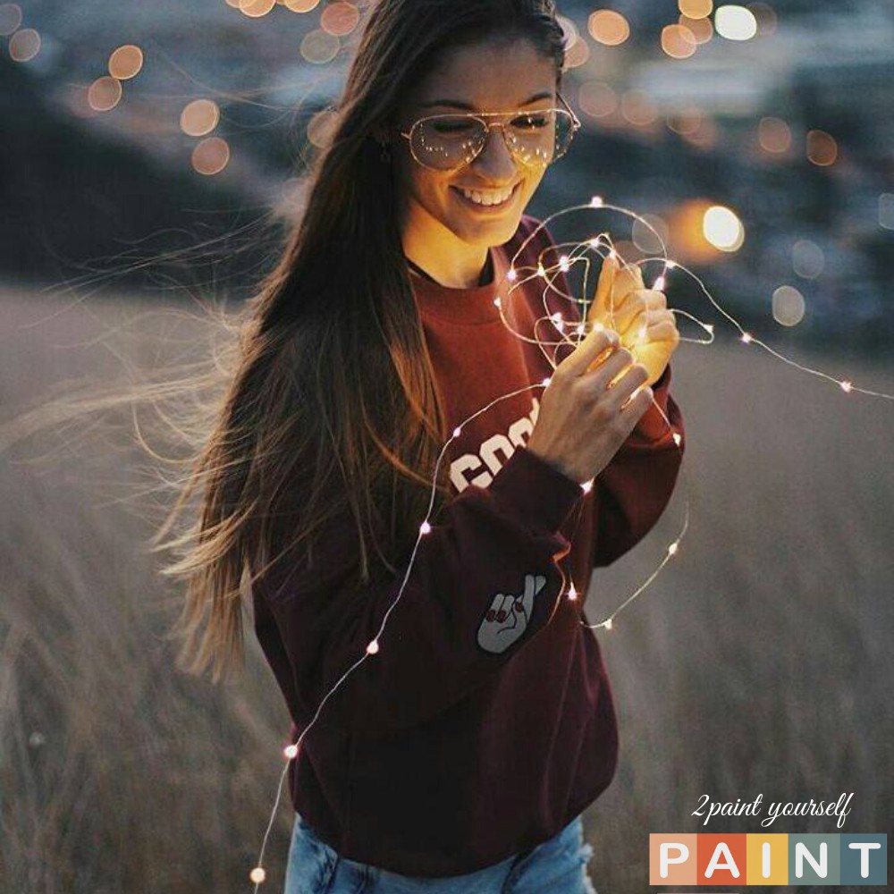 Dây đèn LED trang trí phòng ngủ, Đèn LED dây fairylight trang trí treo tường dài 1m-2m decor 2PAINT