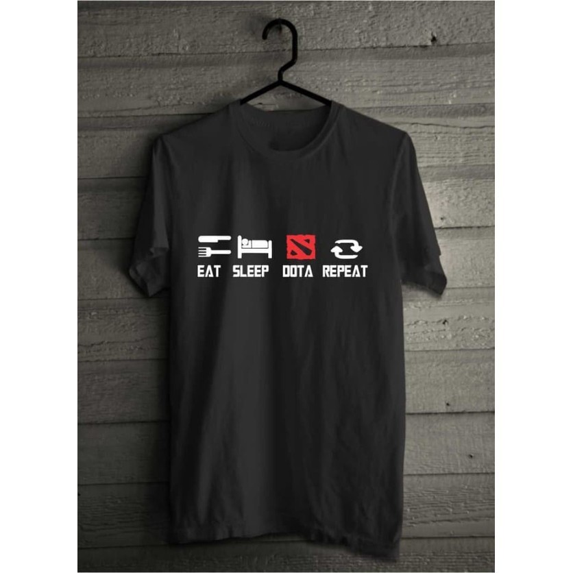🔥 HOT🔥 Áo thun in hình EAT SLEEP DOTA 2 REPEAT độc đẹp giá rẻ