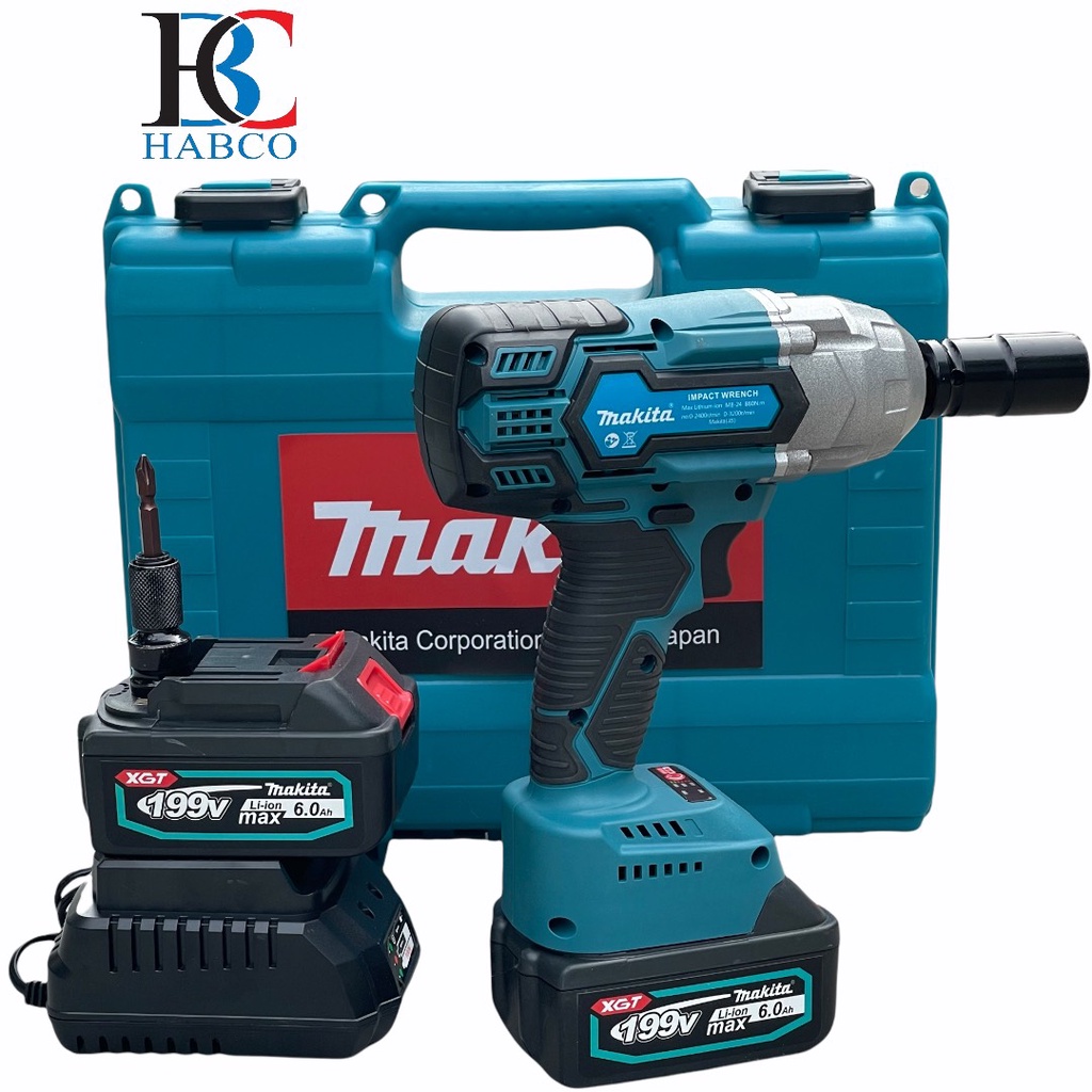 Máy Siết Mở Bulong MAKITA Lực siết Khỏe 880Nm