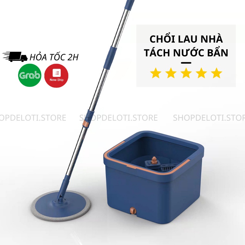 Cây Lau Nhà Tự Vắt Thông Minh K9 ZHIMEI Chổi Lau Nhà Tách Nước Bẩn 360 Độ Bộ Lau Nhà Cao Cấp Thế Hệ Mới
