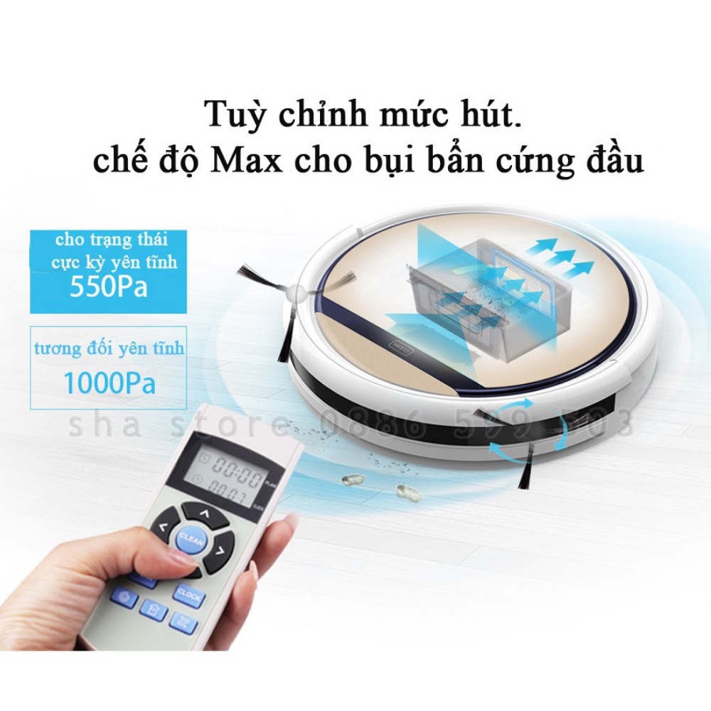 Robot Hút Bụi Lau Nhà ILIFE V5S PRO  FREESHIP  Nhiều chế độ làm sạch khác nhau , Tự động về sạc thông minh - BH 2 năm