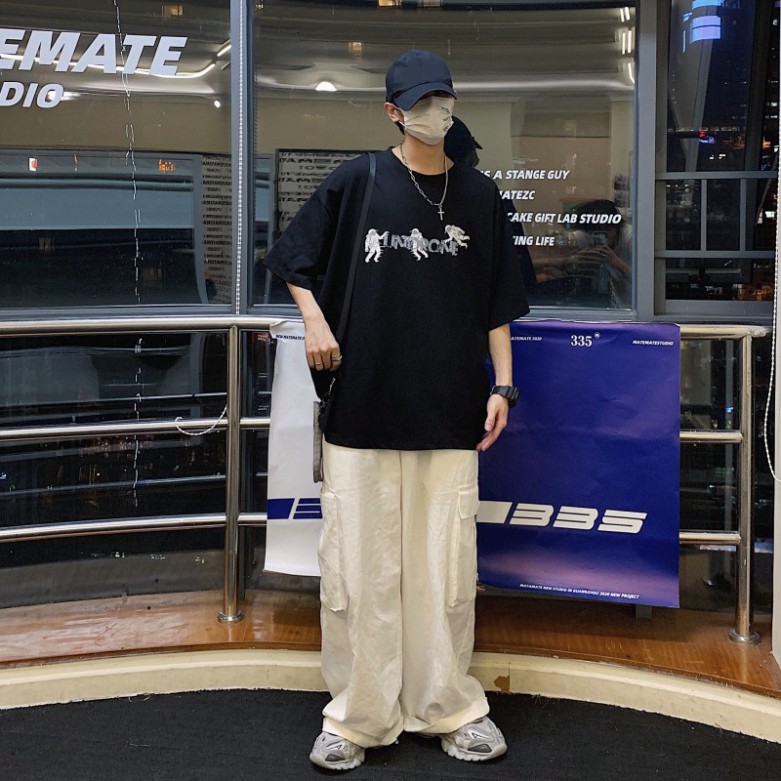 Áo thun tay lỡ PHG, Áo phông tay lỡ Unisex form rộng | BigBuy360 - bigbuy360.vn