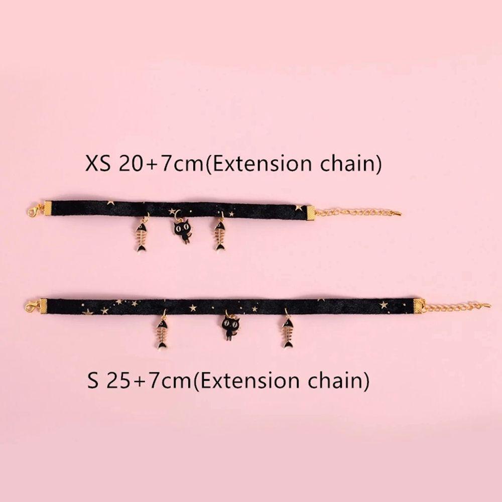 Vòng Cổ Nhung Hình Xương Cá / Bông Tuyết / Ngôi Sao S-M Cho Thú Cưng