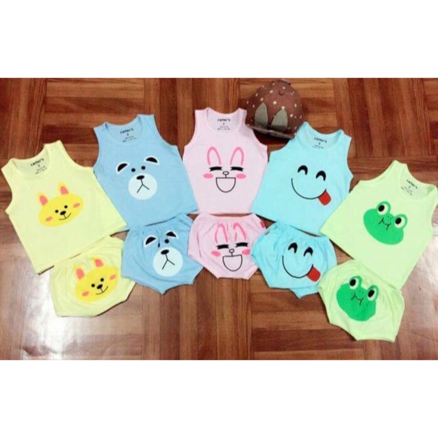 Set 5 bộ chip cảm xúc cotton cho bé