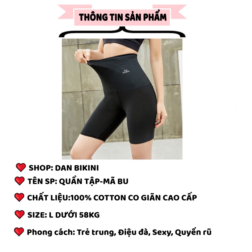Quần Tập Nữ Giảm Mỡ Bụng Đổ Mồ Hôi Sinh Nhiệt Tan Mỡ Cực Hiệu Quả Born Uncommon MÃ BU