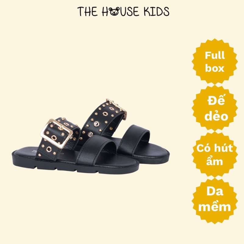 Dép Lê Cho Bé Gái Dép Trẻ Em Cao Cấp THE HOUSE KIDS Quai Đinh