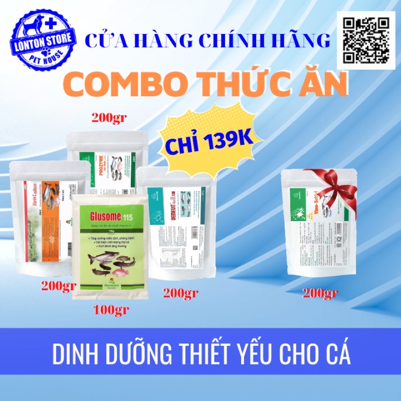 VEMEDIM Combo thức ăn bổ sung vitamin và khoáng chất toàn diện cho cá, lươn, ốc