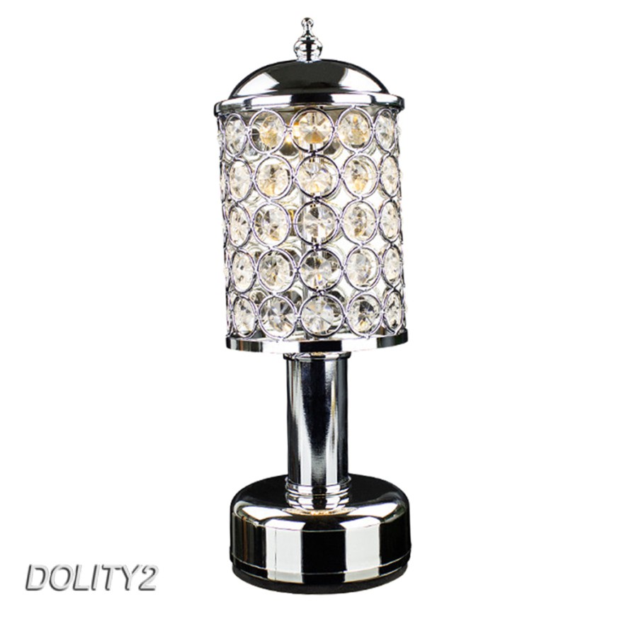 Crystal Table Lamp Decorative Desk Light Lampshade Lighting for Kids Room