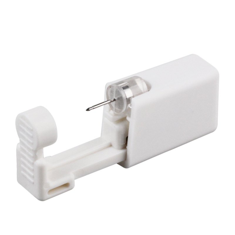 Khuyên Xỏ Tai Màu Đen Dùng Một Lần Phong Cách Punk Cá Tính Cho Nam Nữ