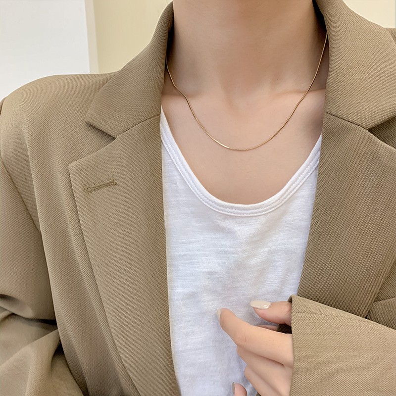 Vòng cổ kiểu xương rắn phong cách Hàn Quốc C90