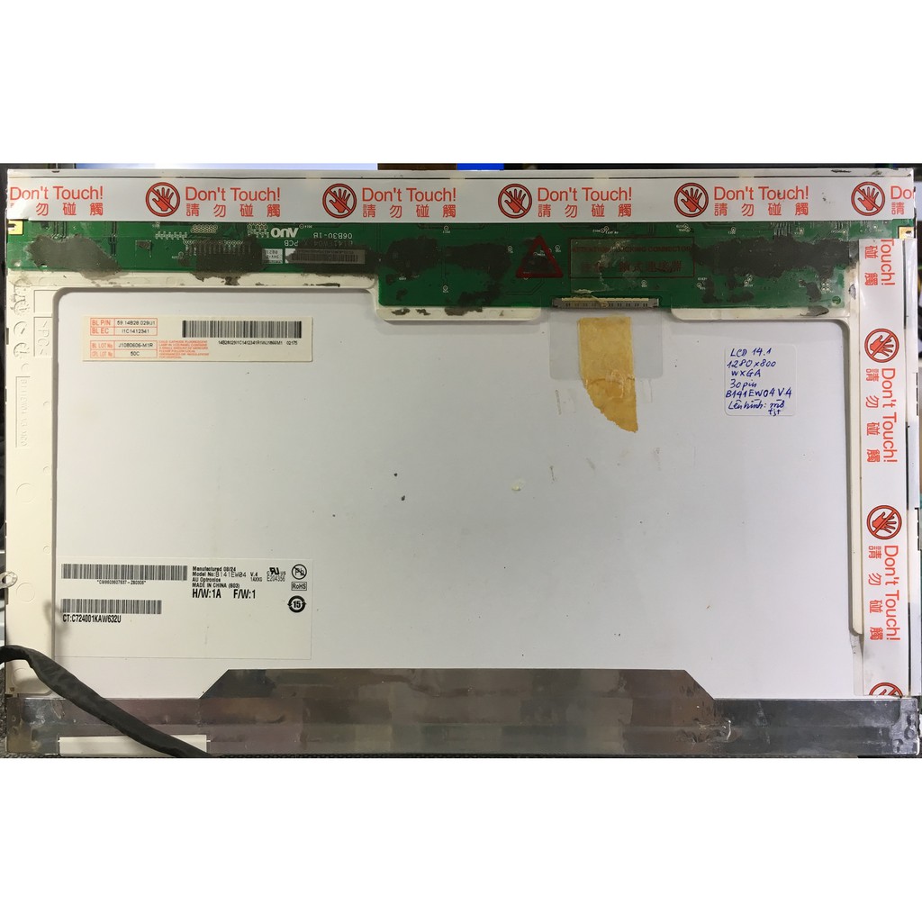 Màn hình LCD cho Laptop 14.1 inch, dùng cao áp đơn, 30 pin 100-250k